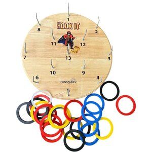 Hook It Ring Toss Game Great for Kids Adults Man Cave Patio Porch